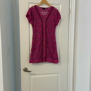 Authentic Hale Bob two-peace beachwear featuring smooth slip and lace overlay